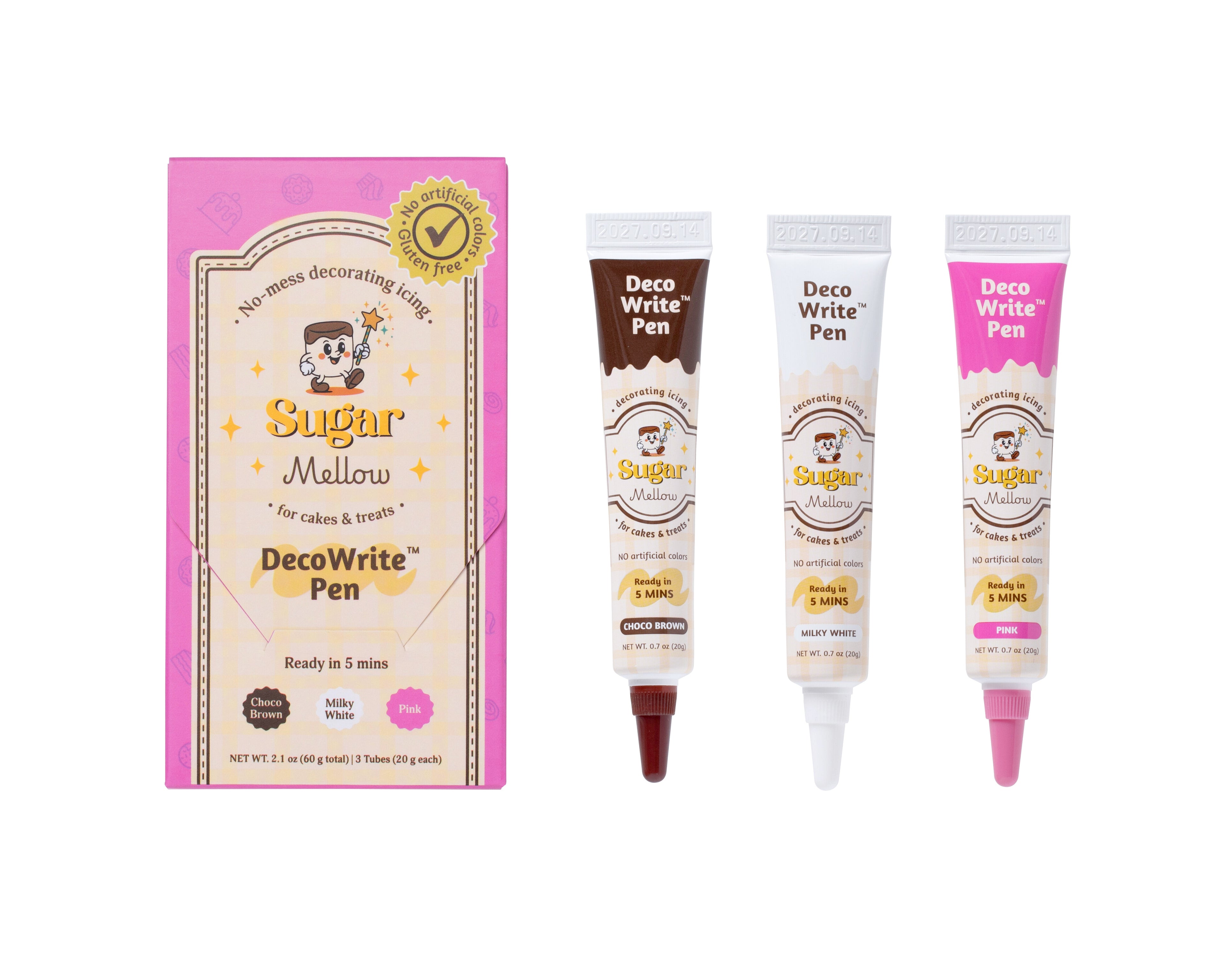 5-Minute No-Prep, No-Mess Cake & Cookie Decorating Pen (3-Color Set)