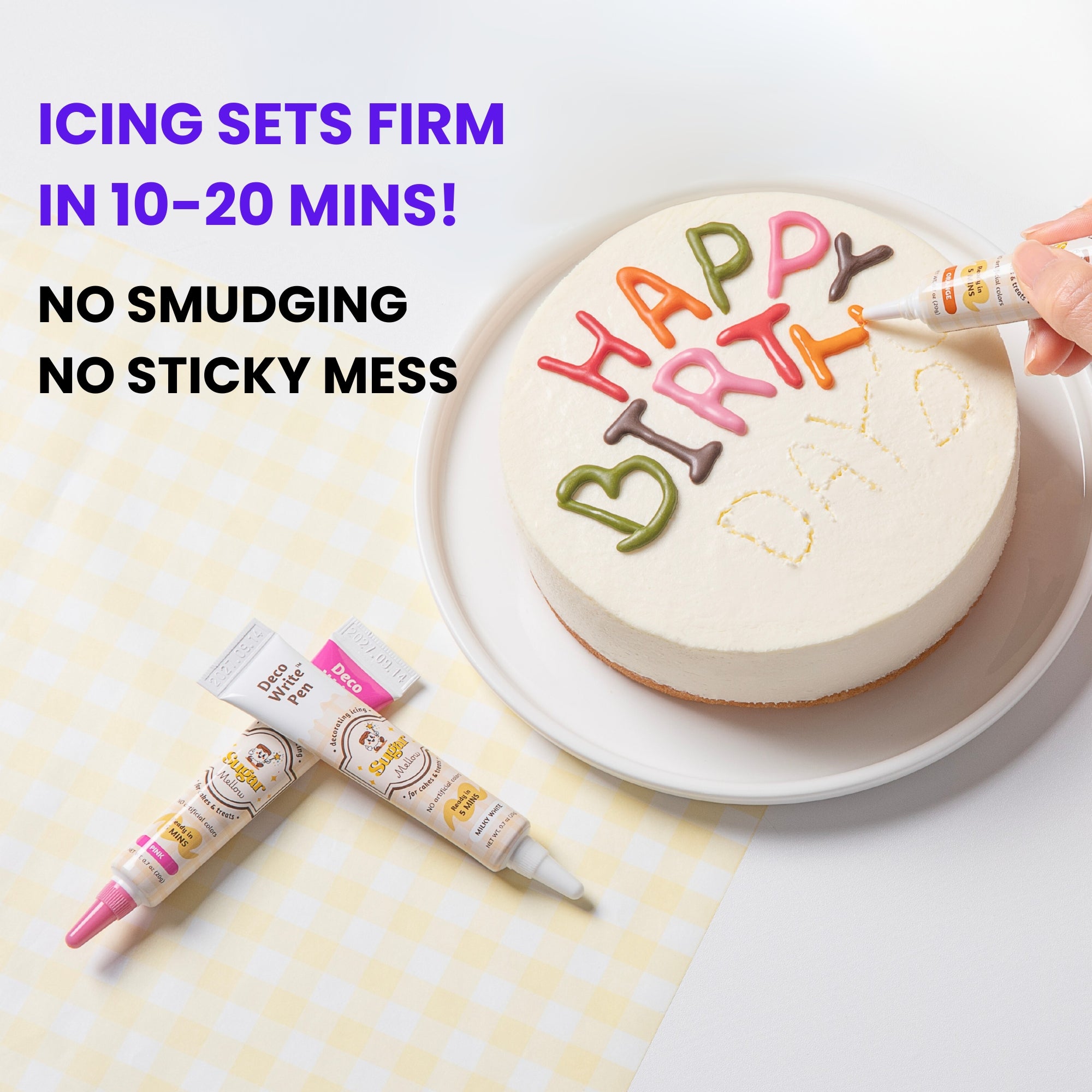 SugarMellow Quick-Drying Edible Cake & Cookie Icing Pen - Choose Your Color
