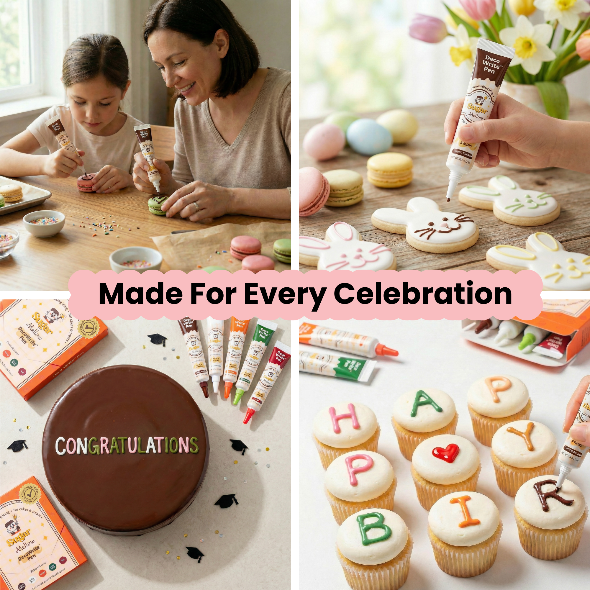 SugarMellow Quick-Drying Edible Cake & Cookie Icing Pen - Choose Your Color