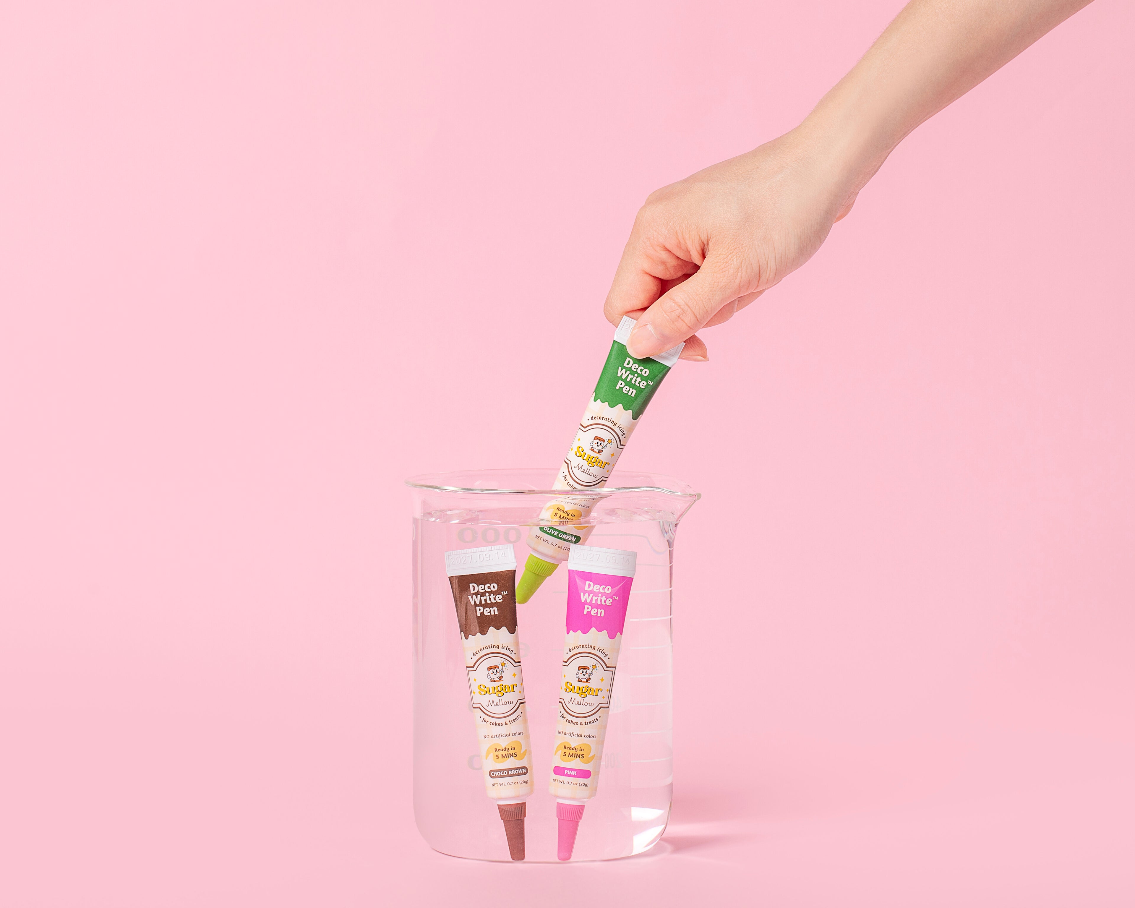 5-Minute No-Prep, No-Mess Cake & Cookie Decorating Pen (5-Color Set)