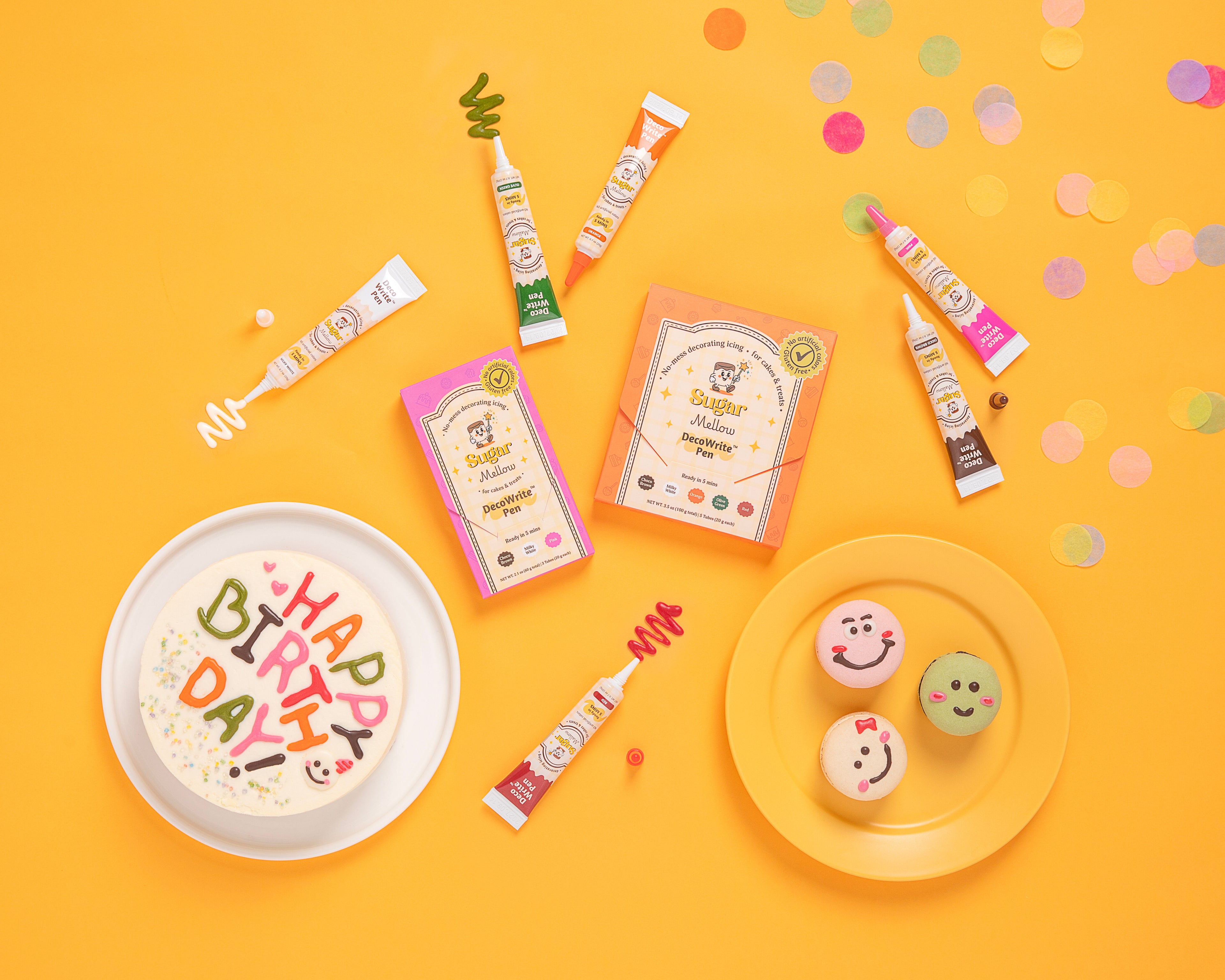 5-Minute No-Prep, No-Mess Cake & Cookie Decorating Pen (3-Color Set)